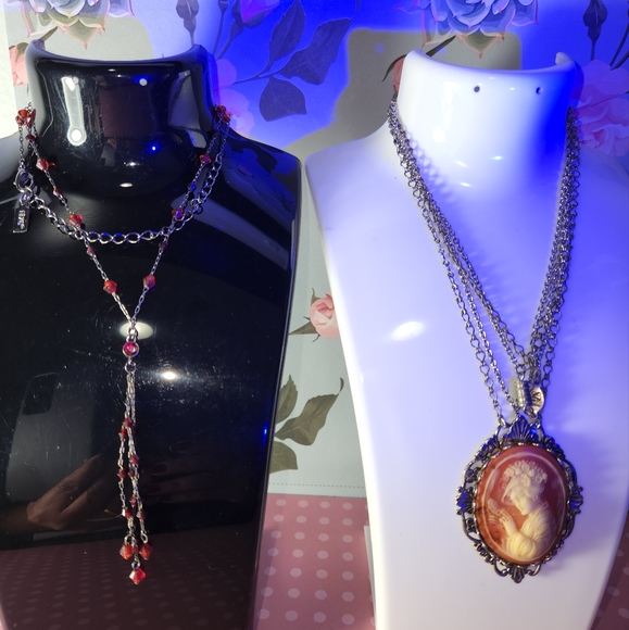 #1610, VINTAGE SET SIGNED 1928, 2 BEAUTIFUL NECKLACE - Picture 7 of 7